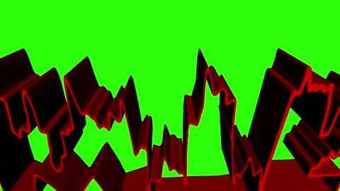 3D text animated wtf in greenscreen  Video stock 281968928