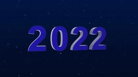 3d text animation 2022 Stock Footage 182878096