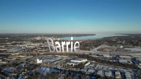 3d text barrie Stock Footage 231647137