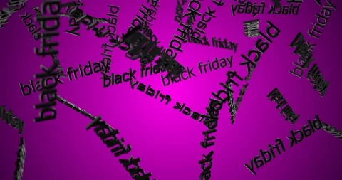 3d text BLACK FRIDAY falling black Stock Footage 100477106