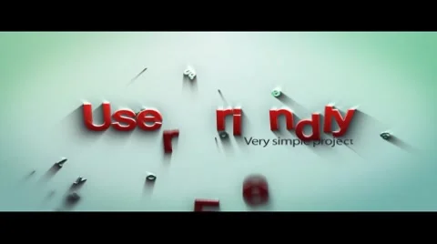 3D Text Build-up Stock After Effects