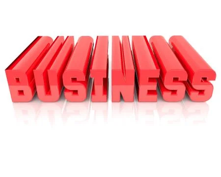 3d Text Bussines Stock Illustration