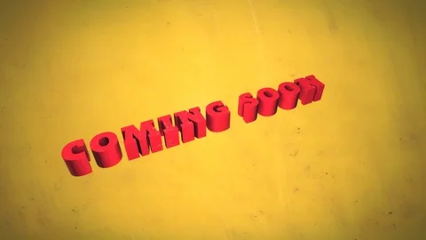 3D Text Coming Soon Video stock 86477756