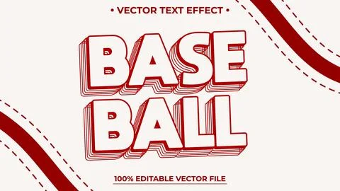 3D Text Effect Layered Editable text Stock Illustration