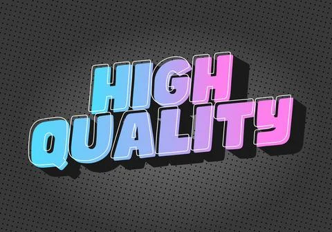 3D text High Quality in blue and pink on dark dotted background. Ilustración de archivo
