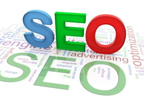 3d text 'http' on the http wordclod background Stock-Illustration