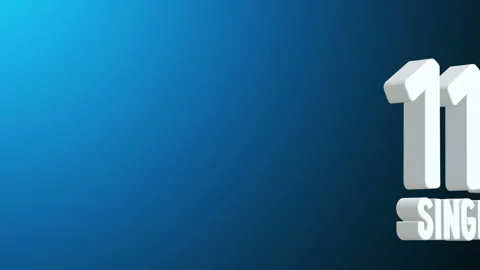 3d text letters singles day Stock Footage 98802754
