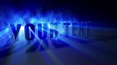 3D text light rays Stock After Effects