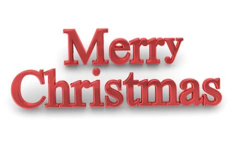 3d text of Merry Christmas Stock Illustration