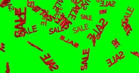 3d text SALE falling Stock Footage 101065969