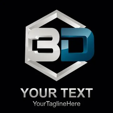 3d text shape vector icon logo illustration. 3d shape rengering design vector 스톡 일러스트