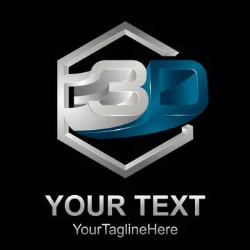 3d text shape vector icon logo illustration. 3d shape rengering design vector 스톡 일러스트
