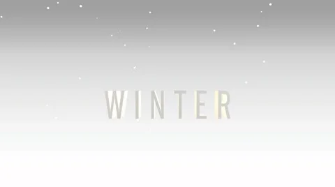 3d text Winter with snow falling Stock Footage 44506844