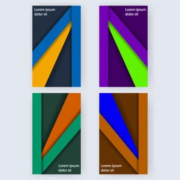 3d texture diamonds texture pattern social media flyer templates set Illustrazione stock