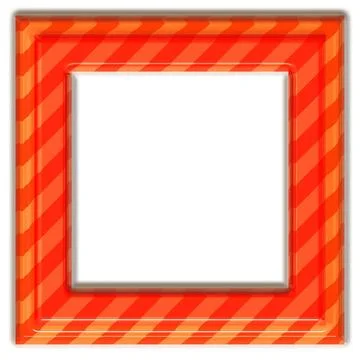 3d texture of glossy orange to red diagonal striped frame 3d texture of gl... Stock Photos