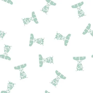 3d textures glyph vector seamless pattern flat Stock Illustration