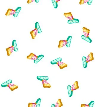 3d textures isometric icon seamless pattern flat Stock Illustration