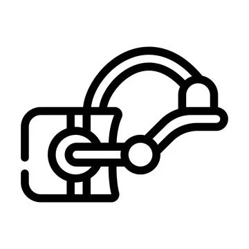 3d textures line icon vector illustration flat Stock Illustration