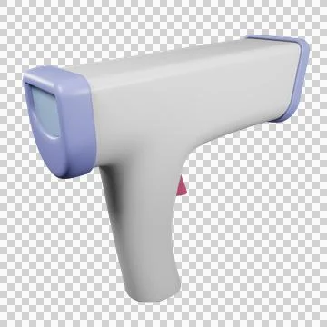 3D Thermometer Gun Stock Illustration