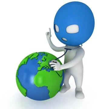 3d thief and earth イラスト素材