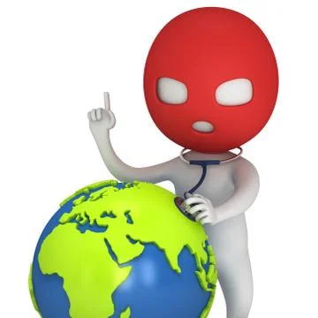 3d thief and earth イラスト素材
