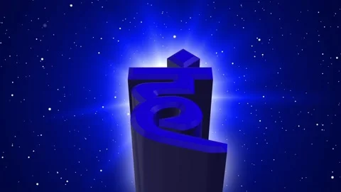 3D throat chakra symbol with light background 스톡 동영상 146936159