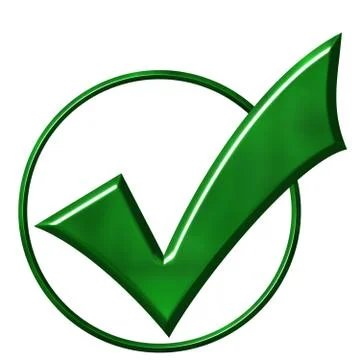 3D Ticked Circle Stock Illustration