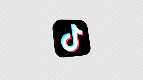 3D TikTok Logo 库存影片 171546026