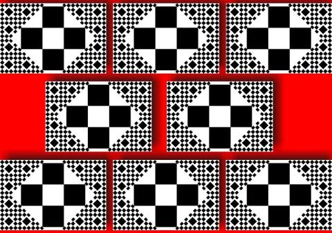 3d tiles Stock Illustration