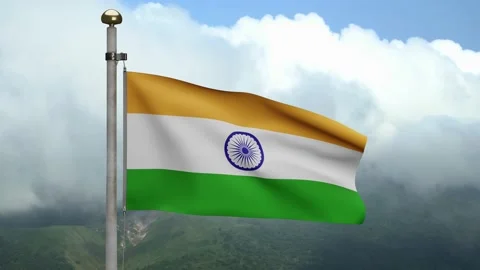 3D Tiranga indian flag waving in wind. C... | Stock Video | Pond5