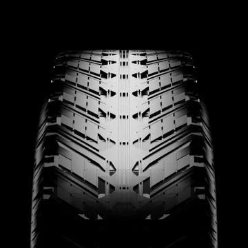 3d tire. Illustrazione stock
