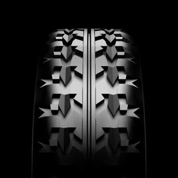 3d tire. Stock Illustration