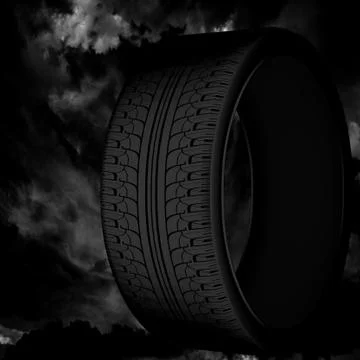 3d tire. Illustrazione stock
