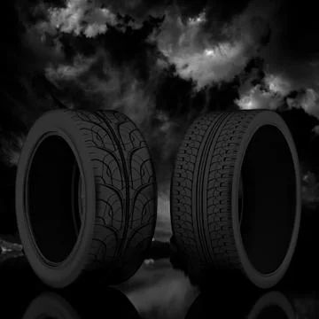 3d tire. Stock Illustration