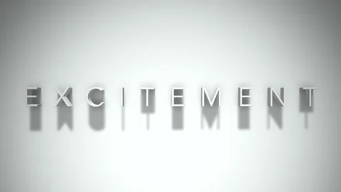 3D title animation with shadows on a white background 스톡 동영상 270157301