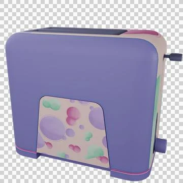3D Toaster Isolated Object Ilustração Stock
