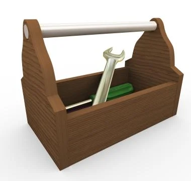 3d toolbox Stock Illustration