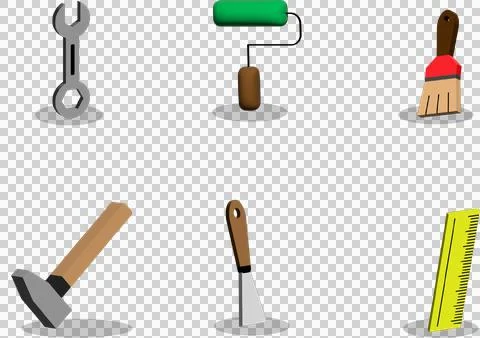 3D tools icon construction Illustrazione stock