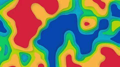 3D Topographic height map, geology survey. Topographic cartography, contour map. Stock Footage 229269370