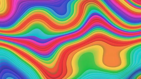 3D topographic pattern textures. Colorful transforming abstract background. Stock Footage 254059363