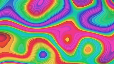 3D topographic pattern textures. Iridescent play of color of water and land.  Stock-Footage 254059463