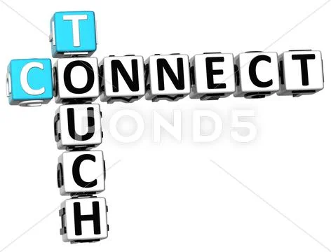 3d touch connect crossword Stock Illustration