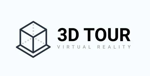 3d tour virtual icon ar camera platform vector game. 360 vr 3d tour icon. Stock Illustration
