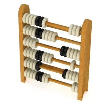 3d toy abacus 스톡 일러스트