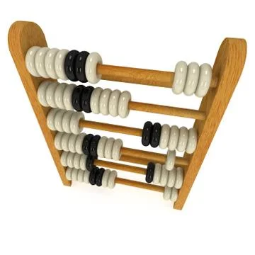 3d toy abacus Illustrazione stock
