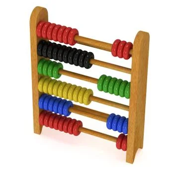 3d toy abacus Stock Illustration
