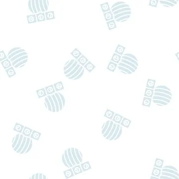 3d tracking glyph vector seamless pattern flat Illustrazione stock