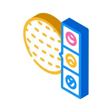 3d tracking isometric icon vector illustration flat イラスト素材