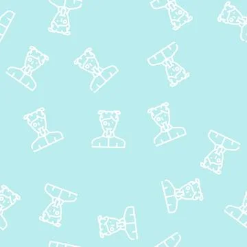 3d tracking line vector seamless pattern flat Stock Illustration