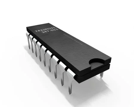 3d Transistor on a white background Stock Illustration